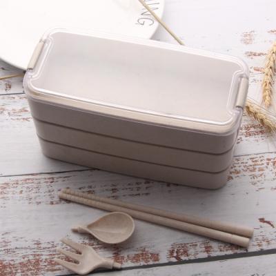 China Freshness Retention 3 Layers Large Volume BPA PP Rectangle Microwave Safe Eco-Friendly Biodegradable Food Bowl for sale