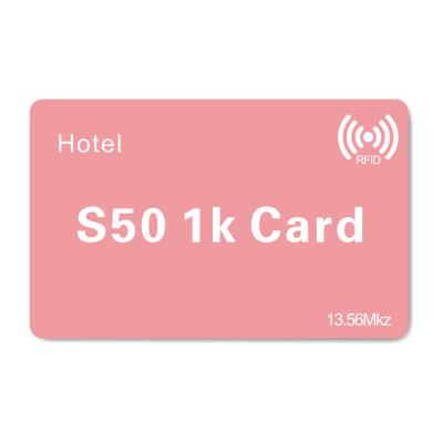 China ISO14443A ISO14443A PVC IC Key Card Waterproof/Waterproof RFID Access Control High Quality Plastic Hotel Card for sale