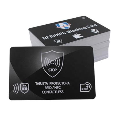 China Card Credit Card Protector Waterproof/Waterproof Blocking Anti-Emulsifying Rifd Blocking Card for sale