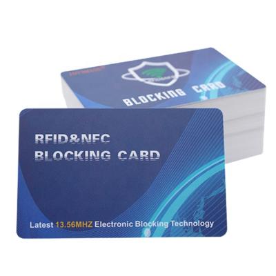 China Factory Price Waterproof/Waterproof Hot Sale Anti Theft Blocking Card Rfid Credit Card Protector Anti Skimming Card for sale