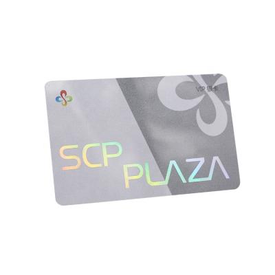 China Custom Holographic PVC Logo Plastic Pvc Signature Panel Loyalty Shopping Foils Gold VIP Cards for sale