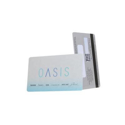 China PVC/PET/ABS Free Sample Competitive Price Custom Logo Plastic Magnetic Stripe 300oe/2750oe PVC Gift Certificate for sale