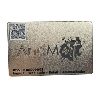 China VIP Card Free Sample Customized Design Metal Business Card Stainless Steel Metal Business Card For Souvenir for sale