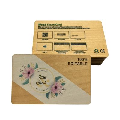 China Factory new design OEM room card noble business small blank wooden gift WOODEN key card door key cards for sale