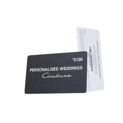 China Factory Price PVC CR80 Customized Plastic Card Barcode Cards Membership Gift PVC Barcode Gift Voucher for sale