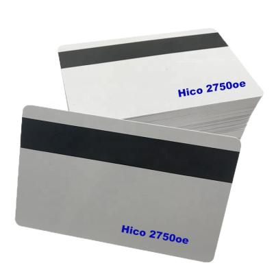 China Waterproof / Waterproof CR80 30 Mil Quality 2750oe Hico 300oe Graphic Blank PVC Magnetic Stripe Plastic Cards Loco for sale