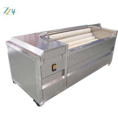 China Hotels potato washing machine/potato peeler machine/industrial potato washing and peeling machine for sale