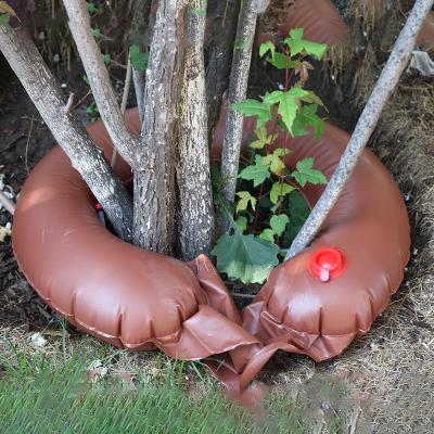 China PVC Irrigation Tree Watering Bag 20 Gallon Brown PVC Irrigation Tree Watering Ring Bag Slow Release Tree Watering for sale