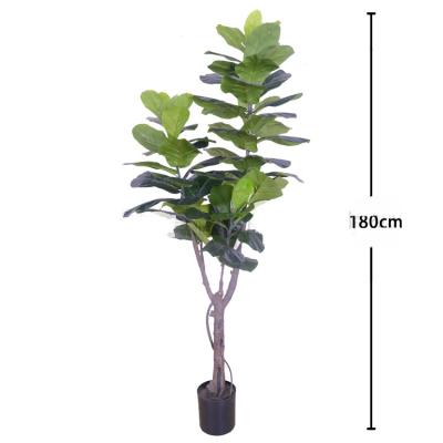 China Nordic Style Wholesale Nordic Style Simulated Green Plant Fiddle Gourd Tree Bonsai Fig Artificial Potted Plant for sale