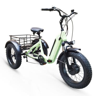 China Popular 500W GALAXY EB-7 Hidden Battery Fat Tire 20*4.0 Foldable Electric Tricycle with Front Hub Motor for sale