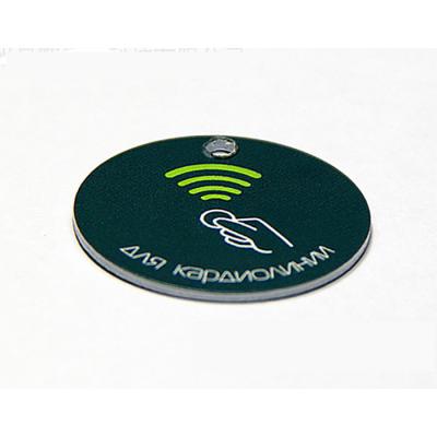 China S50 RFID Passive Tag Epoxy Round Coin Long Distance Logo Printing PVC for sale