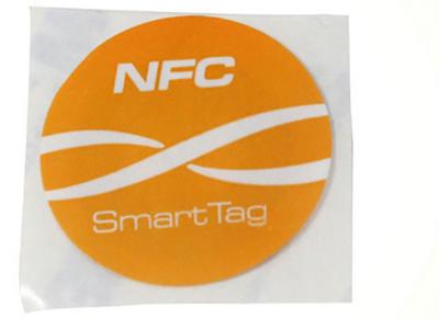 China Round 26 Mm Create NFC Tag Ntah213 Low Cost Sticker NFC Long Range for sale