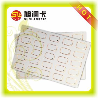 China 5*5 RFID-van de de spaanderhf 13.56MHz de plastic pvc Aangepaste grootte van het Kaartinlegsel FM08 ultrasone draad Te koop