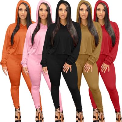 China Euramerican women's autumn winter anti-pilling dress pure color temperament is long sleeve pants two sets recreational suit for sale