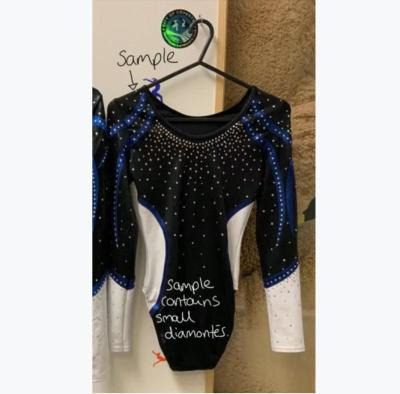 China Customized Rhythmic Gymnastic Dance Fitness Girl Gym Dancer Tights Anti-pilling Rhinestone Rhythmic Gymnastics Clothing Kids Gym Dancer Tights for sale