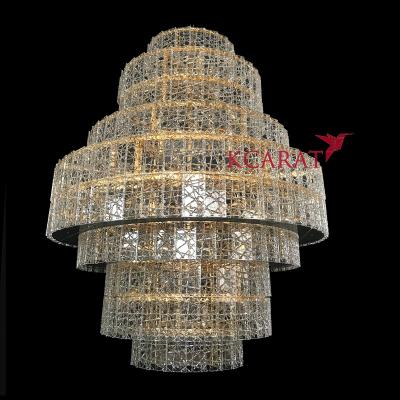 China Modern Ring Chandelier For Living Room Pendant Light Decorative Lighting Style Packing Modern Flush for sale