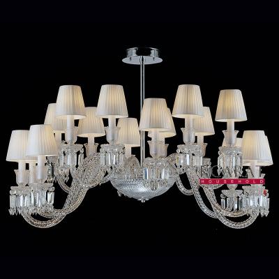 China Modern Crystal Chandelier For Living Room Pendant Light Decorative Crystal Lamp Clean Color Dining Room Chandelier for sale