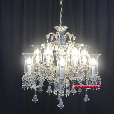 China EUROPEAN manufacturer crystal chandelier for villa hotel bedroom designer pendant lamp living room for sale