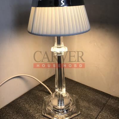 China Modern Modern Crystal Table Lamp To Marry Fabric Shade High Quality Crystal Light For Dimmable Gift Decorative Table Lamp for sale