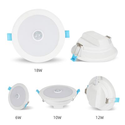 China Free Hot Selling Strobe New Low Profile Adjustable Anti-glare Round Down Light Ceiling Indoor Household 6w 10w 12w 18w Recessed LED Downlights for sale