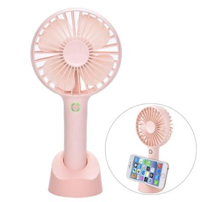 China Car bagpack cheap 2000mah rechargeable table built portable mini handheld battery pocket fan handheld with phone holder for sale