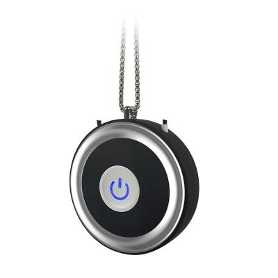 China Good Price Car Portable Personal Air Purifier Rechargeable Portable Negative Ion Anion Ionic Generator Ionizer USB Necklace for sale