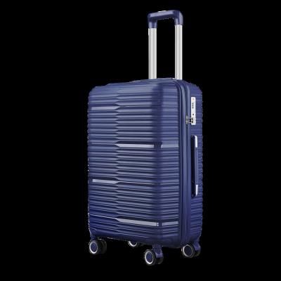 China Factory New Design Wholesale Hard Shell PP Bottom Luggage Trolley Luggage Trolley Suitcase Smart Moving Sets Travel Handbags for sale