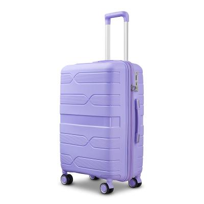 China Bottom pp travel sell new plastic wholesale suitcase Luggage travel bag suitcase packing pattern for sale