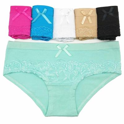 China Sheer Breathable Color Underwear Women Cotton Panties Young Teen Girls Shorts Underwear Lingerie Panties for sale