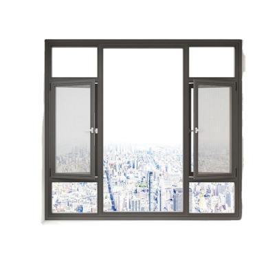 China European type folding upvc screen design windows double glazed factory price with direct factory price for sale