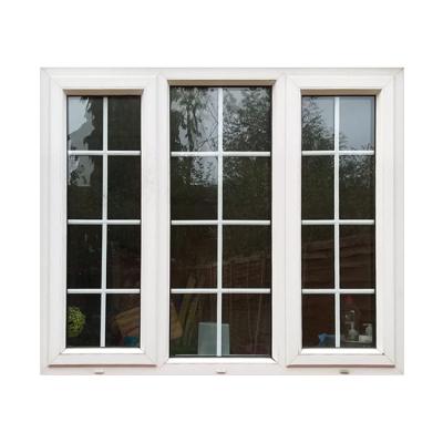 China Folding Screen Vinyl UPVC Profiles Casement Window UPVC Windows With Grilles For Pakistan Philippines for sale