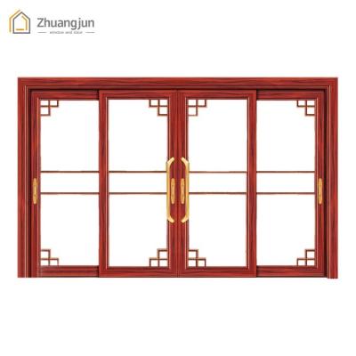 China Modern commercial aluminum store front entry door for sale