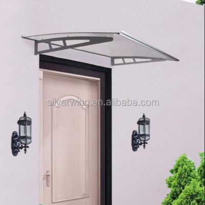 China Impact Resistant Decorative Euro-design PC Exterior Door DIY Used Aluminum Awnings For Sale for sale