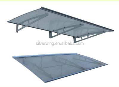 China Polycarbonate Polycarbonate Tent With Aluminum Bracket Polycarbonate Sheet Door Canopy Sun Rain Protection for sale