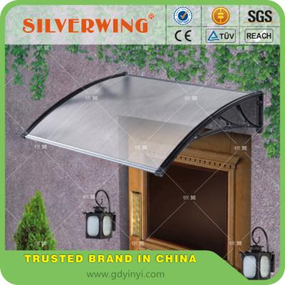 China New Product DIY Polycarbonate Balcony Aluminum Composite Shelter Door Mini Polycarbonate Sheet Window Awning / Canopy Awning Panel for sale