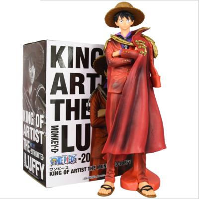 China Cartoon Toy Character ONE PIECE Red Clothes Monkey D. Luffy Model Toys for sale