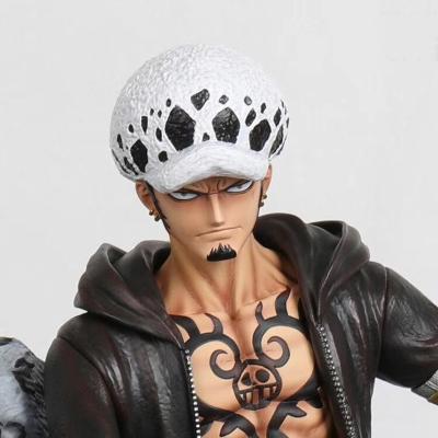 China ONE PIECE Cartoon Character Model Red Clothes Trafalgar Law Snow Leopard Law Model Toys for sale