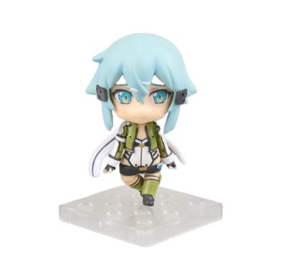 China 2021 Hottest Toy Blind Box Clay Sword Decoration Art Online Kirito Asuna Alice Sinon Cartoon Toy Japan Anime Figure With Base PVC for sale