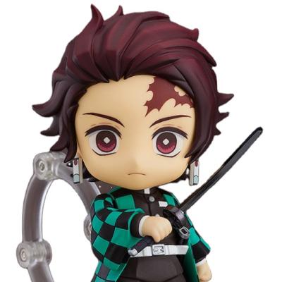 China Cartoon Toy Factory Supply Demon SlayerQ Demon Slayer Blade: Lower Price Tanjiro Chiamen Face Movable Figure for sale