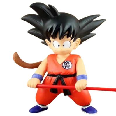 China 2021 Handmade Doll Cartoon Anime Toy Popular Japanese Anime Toy Dragon SunWukong Vegeta Majin Buu Collectible PVC With Base for sale