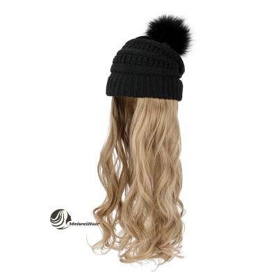 China 2021 New Water Wave Style Mannequin Wigs Hat Fix Display Stand Meiwei Main Factory Customize Long Wavy Baseball Cap Wig for sale