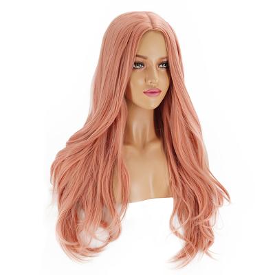 China Long Fashion Straight Pink Long Curly Clip In Hair Extensions Pony Tail High Fiber Synthetic Hair Claw Ponytail for sale