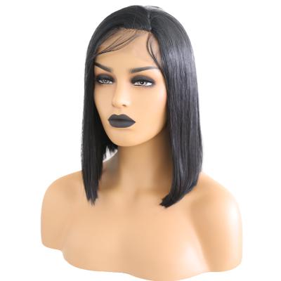 China Short Straight Hair Short Human Hair Wigs 2021 For Black Ladies Synthetic Wig With Lace Front Swiss Lace Wigs Wholesale Suppliers Free Shipping for sale