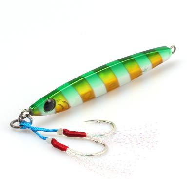 China New Style Lead Jig Spoon Fishing Lures 60g 93mm Hard Bait Fishing Lure Building Metal for sale