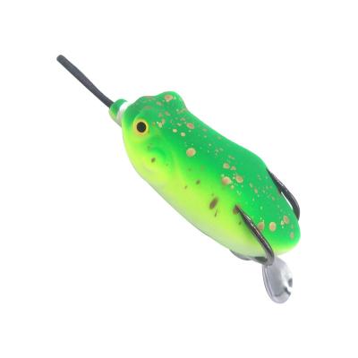 China Hot Selling PVC Frog Lure 16g 60mm Lure Soft Worm Plastic Material Rubber Soft Bait Lure for sale