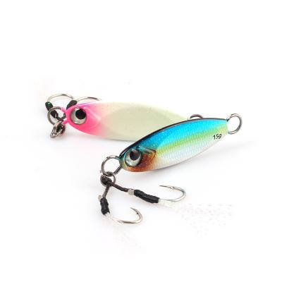 China Lead High Quality Fishing Lures Slow Down Lure Metal Baitcasting Jig 10g 51mm Lure Metal for sale