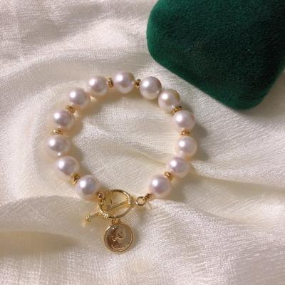 China TRENDY Fashion Bracelet Bangles Pearl Freshwater Pearl Gold Plated Bangles, Bangles Copper Alloy Ball 10mm NC Sz30021; GUA Harson for sale