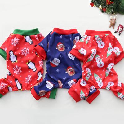 China Viable Wholesale Luxury Designer Four Legged Christmas Dog Clothes Ropa Para Mascotas De Perro Sublimation Roupa for sale