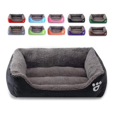 China Factory Price Sustainable Waterproof Breathable Dog Bed Oxford Fabric Cotton Pet Beds for sale