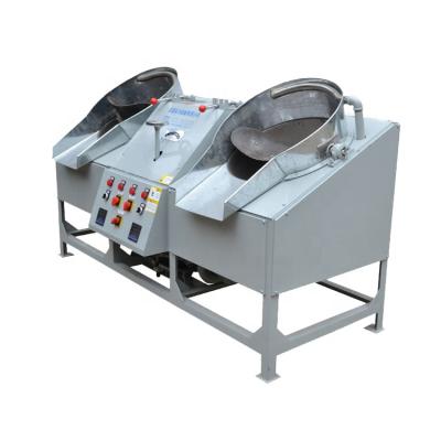 China Tea processing factory tea making machine make tea be round/curvy shape two pan tea roaster machine for sale